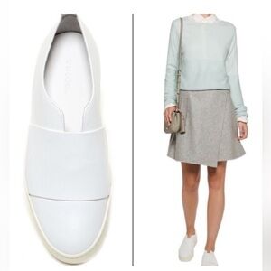 Vince Wallace Leather Platform Skate Sneakers